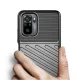 Xiaomi Redmi Note 10 4G / 10S Thunder Series Twill Texture TPU Mobile Phone Cover Case, Black | Vāks Maciņš Maks...