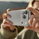 AmazingThing iPhone 17 Pro / 17 Pro Max kameras aizsargstikls Sapphire, sudraba