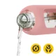 4FIZJO stikla ūdens pudele ar silikona vāciņu 750 ml, rozā