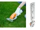 Akumulatora zāles un krūmu šķēres 2-in-1, balts/oranžs