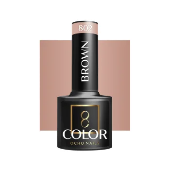 Ocho Nails Brown 802 hibrīdā nagu laka, 5 g