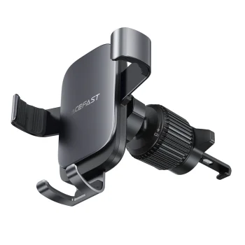 Acefast D59 gravitācijas auto telefona turētājs ventilācijas restei, 4.7-6.9", pelēks