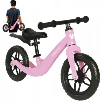 Kruzzel 12" līdzsvara velosipēds bērniem (2+ gadi), rozā