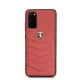 Ferrari Samsung Galaxy S20 vāciņš Heritage Quilted, sarkans