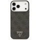 Guess 4G Triangle Logo MagSafe vāciņš iPhone 17 Pro Max / 18 Pro Max, melns/sudraba