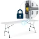 Plonos 440100 saliekams dārza un banketu galds 244 cm, balts