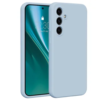 Etteri Silicone Case vāciņš Samsung Galaxy S23 FE, Gaiši zils