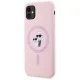Karl Lagerfeld Silicone Karl&Choupette MagSafe vāciņš iPhone 11 6.1\", rozā