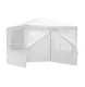 MultiGarden dārza paviljons 3x3 m, 4 sienas, balts