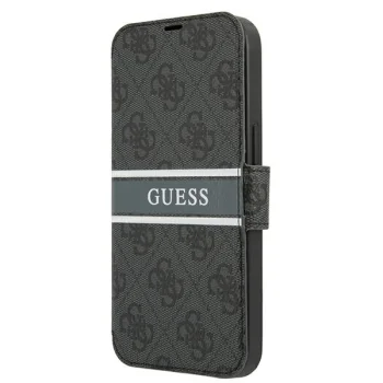 Guess 4G Stripe atverams vāciņš iPhone 13 mini, pelēks