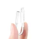 Dudao L16i Lightning uz 3.5mm audio adapteris, balts