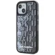 Karl Lagerfeld Liquide Glitter Monogram Gradient iPhone 15 vāciņš, melns
