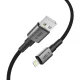 Tech-Protect UltraBoost DNA USB-A uz Lightning kabelis 100 cm pelēks