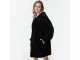 Silts hūdijs, džemperis-sega ar kapuci un kabatu, Melns | Oversized Warm Hoodie Sweatshirt Blanket for Men and Women
