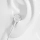 Dudao X10PRO austiņas ar vadu, 3.5mm ligzda, iebūvēta pults - baltas