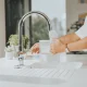BWT AQUAlizer Station 125252562 ūdens filtrēšanas sistēma ar stikla karafi, balta