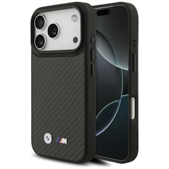 BMW M Kevlar Matt MagSafe vāciņš priekš iPhone 17 Pro, melns