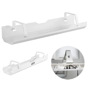 Ergo Office ER-431 W kabeļu organizators zem galda, balts