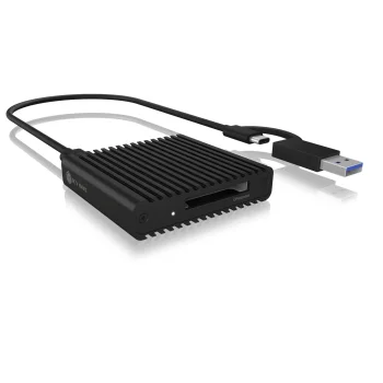 Icy Box IB-CR404-C31 CFexpress Type-B atmiņas karšu lasītājs, USB 3.2 Gen 2, melns