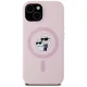 Karl Lagerfeld Silicone Karl&Choupette MagSafe vāciņš iPhone 15 Plus, rozā