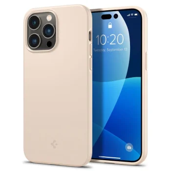 Apple iPhone 14 Pro Max 6.7'' Spigen Thin Fit Case Cover, Sand Beige | Telefona Vāciņš Maciņš Maks Apvalks Bampers