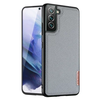 Dux Ducis Fino vāciņš Samsung Galaxy S22+ ar neilona apdari, zils