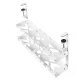 Maclean MC-102 W zemgalda kabeļu organizators, 2 līmeņi, balts