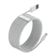 Baseus Simple Wisdom USB uz Lightning kabelis 1.5m 2.4A (2 gab.), Balts