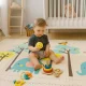 Ecotoys divpusējs salokāms putu spēļu paklājs bērniem, 200x150 cm