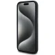 Karl Lagerfeld Silicone Shadow Metal Initial MagSafe vāciņš iPhone 15, melns