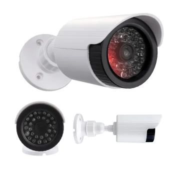 Centrumelektroniki IR1800 W Kameras Atrapa ar LED, Balta