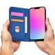 Magnet Card Case iPhone 13 Pro maciņš ar statīvu un karšu nodalījumu zils
