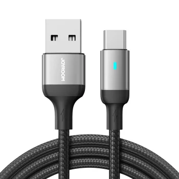 Joyroom Extraordinary Series A10 USB-A / USB-C kabelis 3A 1.2m melns