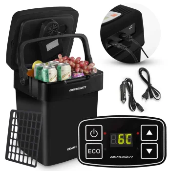 Berdsen Icemax 3825 auto ledusskapis, 29L, Eco režīms, melns