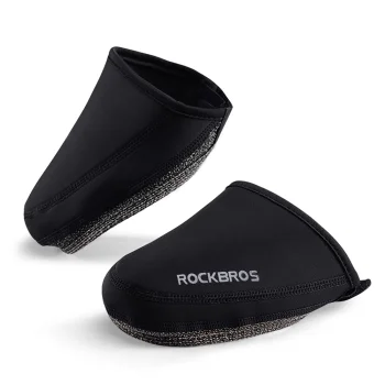 Rockbros LF1030 vēja necaurlaidīgi velo apavu purngalu pārvalki 39-45 cm, melni