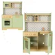 Bērnu Virtuve Rotaļu Koka Virtuves Iekārtas Komplekts ar Piederumiem, 86cm | Kids Toy Wooden Kitchen