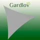 Gardlov 23147 trīsstūra saulessargs, 3x3x3 m, pelēks