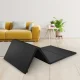Saliekams vingrošanas paklājs 4FIZJO XL 240x120x5 cm, melns