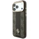 Guess 4G Stripe Round and Classic Logos MagSafe vāciņš iPhone 17 Pro Max / 18 Pro Max, brūns