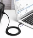 Ugreen USB-A uz USB-B 2.0 printera kabelis, 1.5m, melns
