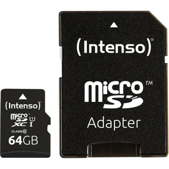 Atmiņas karte Intenso microSDXC 64GB UHS-I Premium ar adapteri