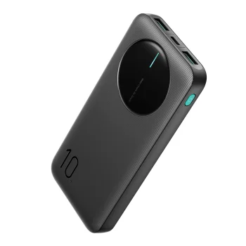 Joyroom JR-PBF12 10000mAh Ārējais Akumulators 2.4A 2x USB-A 1x USB-C Melns