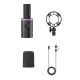 Dinamiskais spēļu mikrofons BOYA CastMic S60, USB un XLR, melns