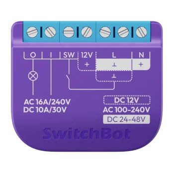 Viedais releja slēdzis SwitchBot Relay Switch 1 ar bezsprieguma kontaktu