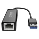 Tīkla adapteris Orico UTJ-U3 USB-A 3.0 uz RJ45 Gigabit Ethernet, melns