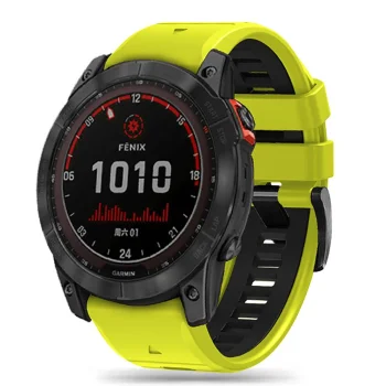 Tech-Protect IconBand Pro siksniņa Garmin Fenix 3 / 5X / 6X / 7X, melna / zaļa