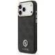 Guess 4G Strass Logo & Big Strap Metal Buttons MagSafe vāciņš iPhone 17 Pro Max, melns