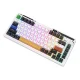 Bezvadu mehāniskā klaviatūra Royal Kludge KZZI K75 pro RGB, Eternity Switch (melnā un baltā krāsā) | Wireless...