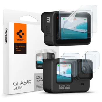 Spigen Glass.tR Slim aizsargstikls un plēve GoPro Hero 9/10/11/12