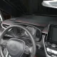 Dekoratīvā līste auto salonam 2 m, melna ar sarkanu nošuvumu
